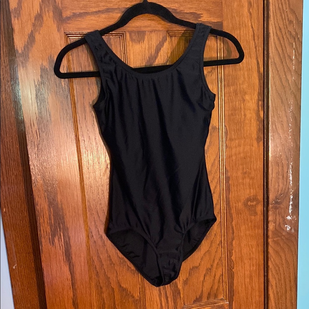 Black one piece or leotard